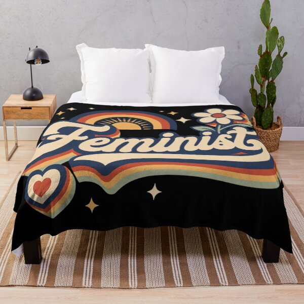 Item preview, Feminist Retro 70s Vintage Rainbow Feminism Gift designed and sold by Blok45.