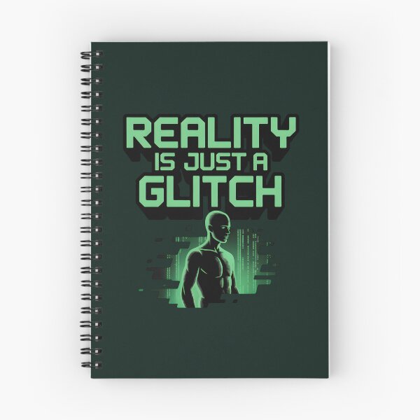 Item preview, Reality Is Just a Glitch – Funny AI Digital Humor Design designed and sold by Jollys-ArtShop.