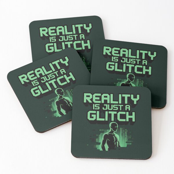Item preview, Reality Is Just a Glitch – Funny AI Digital Humor Design designed and sold by Jollys-ArtShop.
