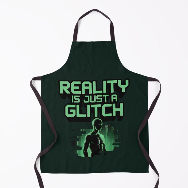 Item preview, Reality Is Just a Glitch – Funny AI Digital Humor Design designed and sold by Jollys-ArtShop.