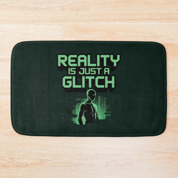 Item preview, Reality Is Just a Glitch – Funny AI Digital Humor Design designed and sold by Jollys-ArtShop.