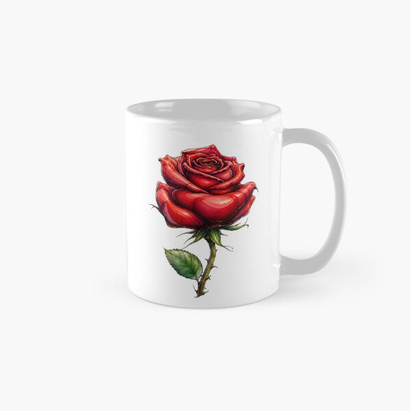 Item preview, Red Rose Botanical Romantic Floral Art Illustration designed and sold by Wilcox PhotoArt.