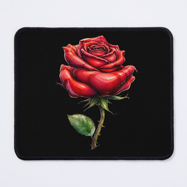 Item preview, Red Rose Botanical Romantic Floral Art Illustration designed and sold by Wilcox PhotoArt.