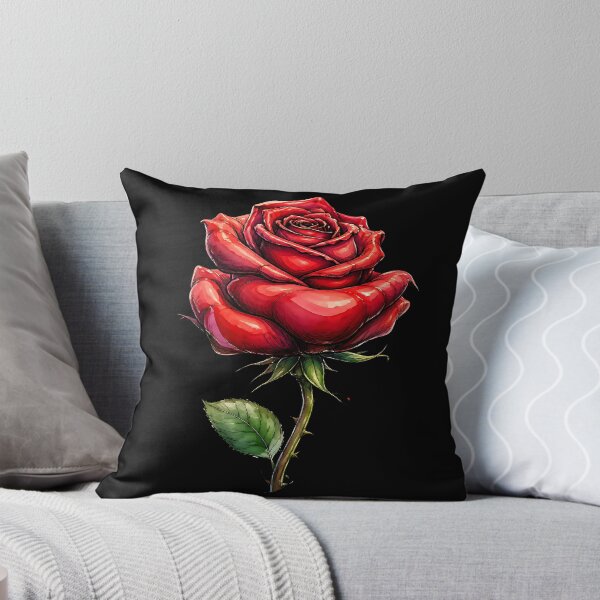 Item preview, Red Rose Botanical Romantic Floral Art Illustration designed and sold by Wilcox PhotoArt.