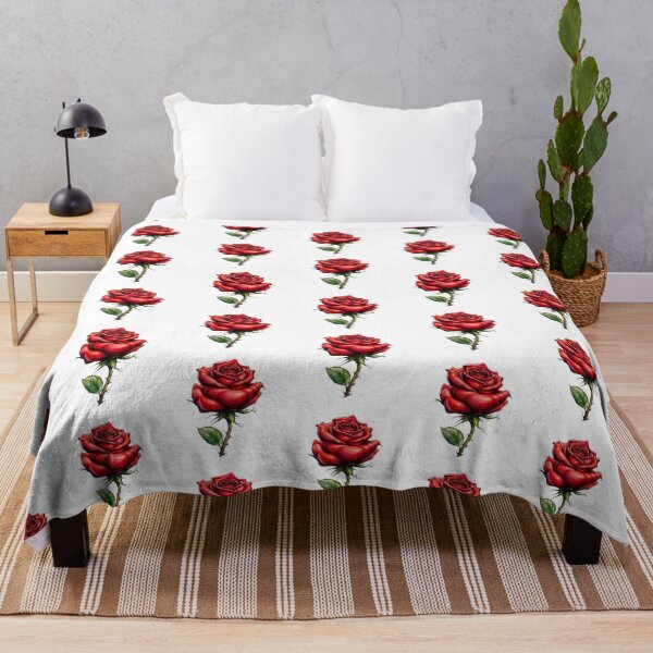 Item preview, Red Rose Botanical Romantic Floral Art Illustration designed and sold by Wilcox PhotoArt.