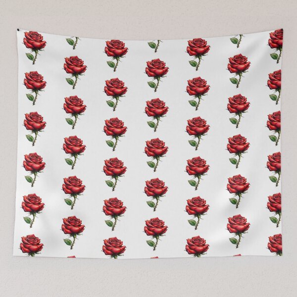 Item preview, Red Rose Botanical Romantic Floral Art Illustration designed and sold by Wilcox PhotoArt.