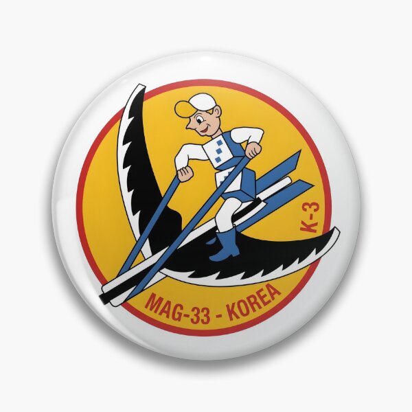 Item preview, Marine Aircraft Group 33 Korea K-3 Emblem    designed and sold by CharlieDesings.