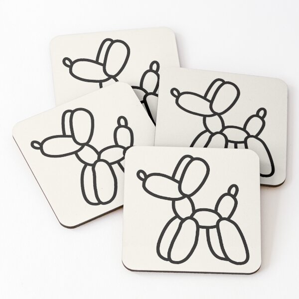 Item preview, Minimalist Balloon Animal Dog Line Art designed and sold by AliAltinelArt.