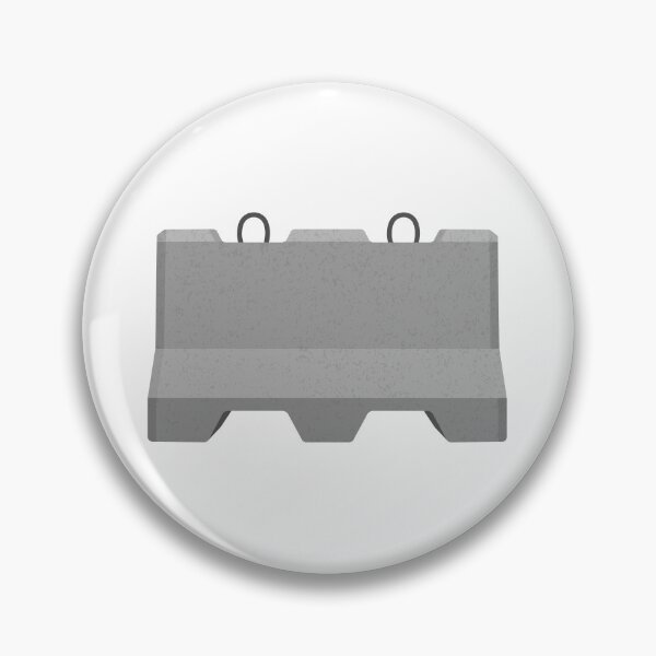Item preview, Concrete Road Barrier Icon designed and sold by VectorForge Studio.