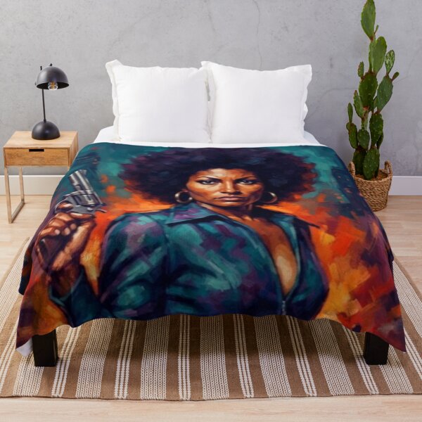 Artikelvorschau, Foxy Brown Action Crime Fine Art Tribute entworfen und verkauft von Art's Diner.