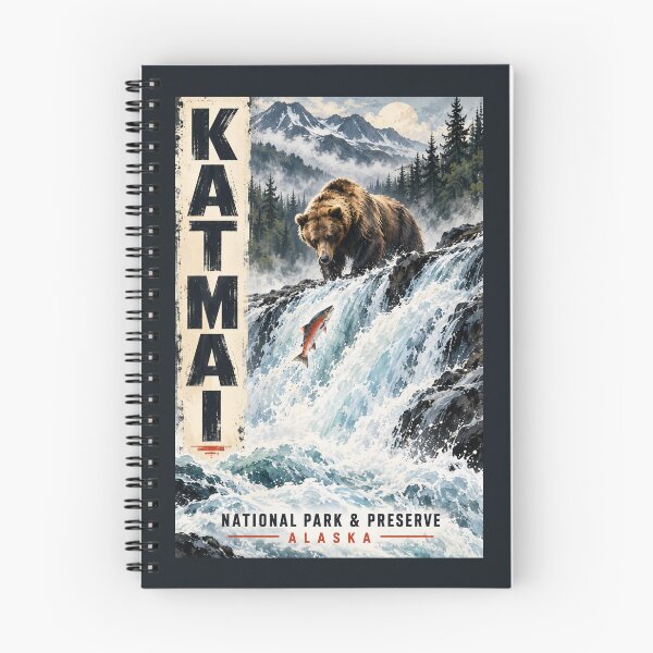 Item preview, Katmai National Park & Preserve - Alaska designed and sold by GoodOldVintage.