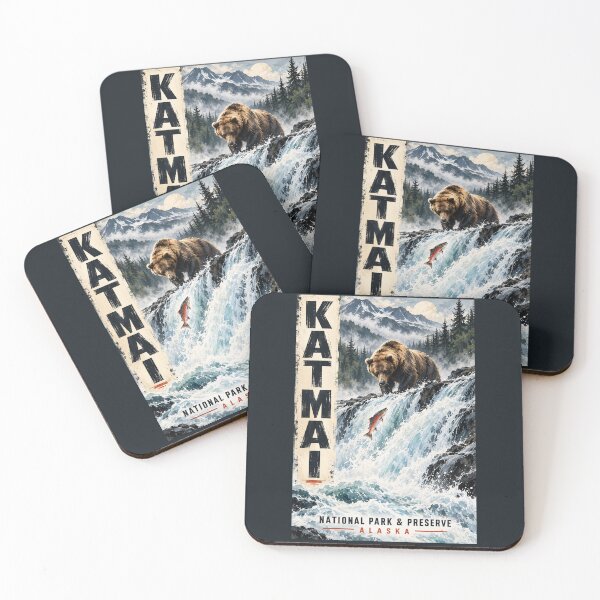 Item preview, Parque Nacional y Reserva Katmai - Alaska designed and sold by GoodOldVintage.