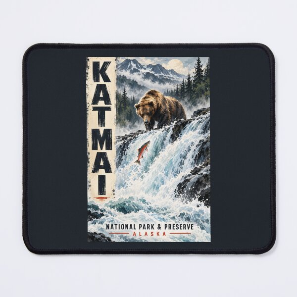 Item preview, Katmai National Park & Preserve - Alaska designed and sold by GoodOldVintage.