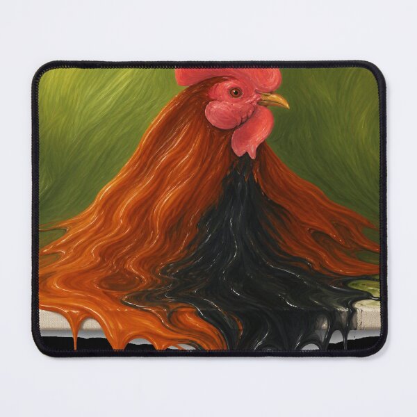 Item preview, Melting Rooster Abstract Impasto Paint Drip Artwork designed and sold by An Old Mans Art.