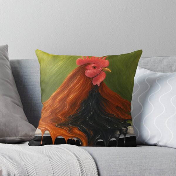 Item preview, Melting Rooster Abstract Impasto Paint Drip Artwork designed and sold by An Old Mans Art.