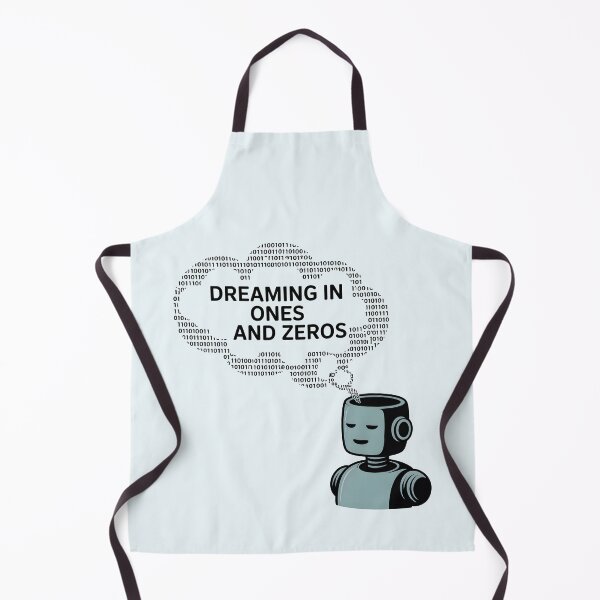 Item preview, Dreaming in Ones and Zeros – Funny AI Robot Binary Humor designed and sold by Jollys-ArtShop.