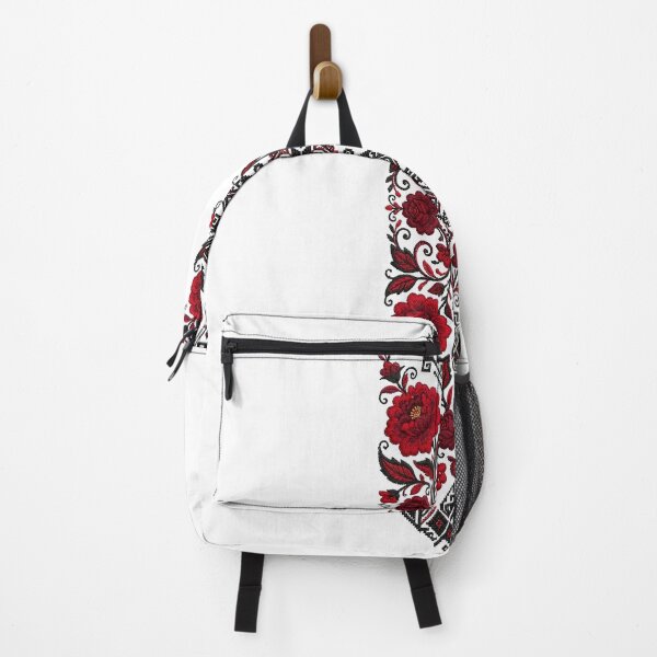 Item preview, Red Floral Folk Art Embroidery Pattern designed and sold by aliyehc.