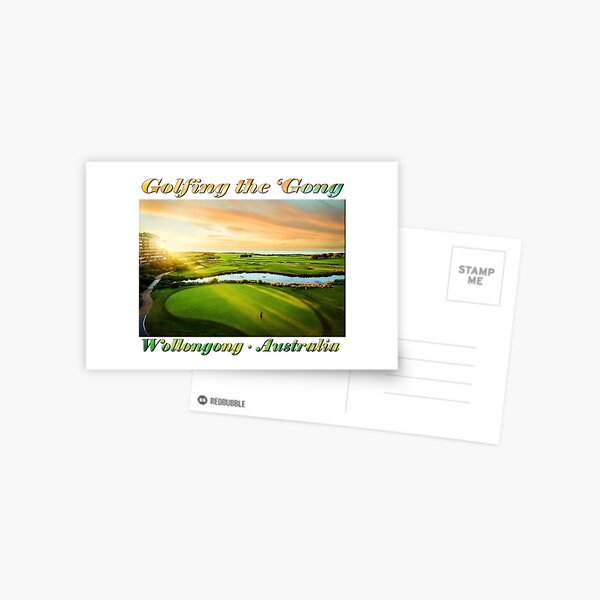 Golfing the Gong Postcard