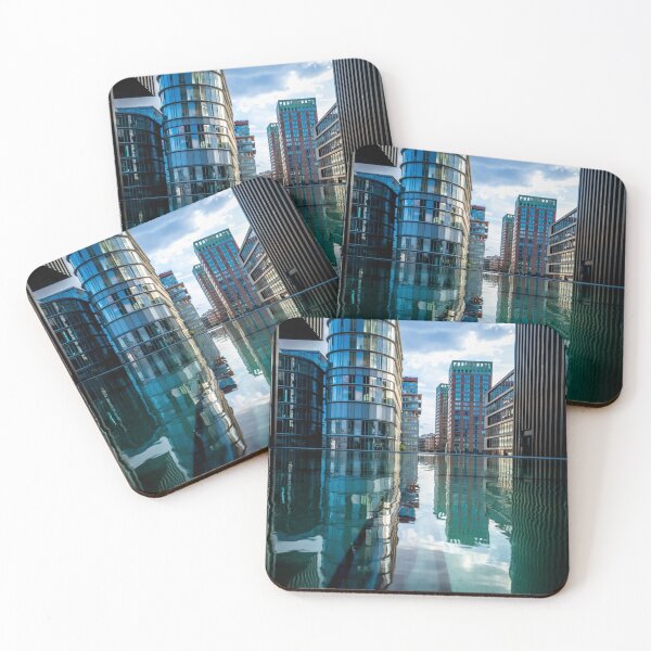 Item preview, Düsseldorf Media Harbour with its impressive reflection of modern architecture designed and sold by Your Happy Life.