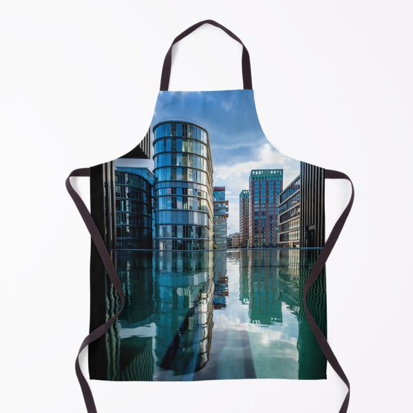 Item preview, El puerto mediático de Düsseldorf, con su impresionante reflejo de la arquitectura moderna. designed and sold by Your Happy Life.