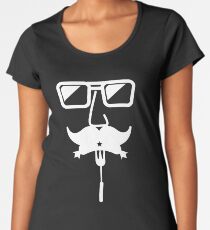 Funny Oktoberfest White Mustache Women's Premium T-Shirt