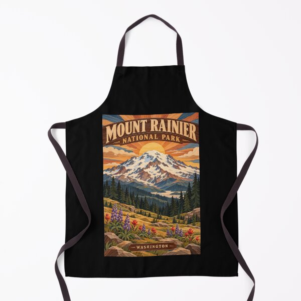 Item preview, Mount Rainier National Park - Washington designed and sold by GoodOldVintage.