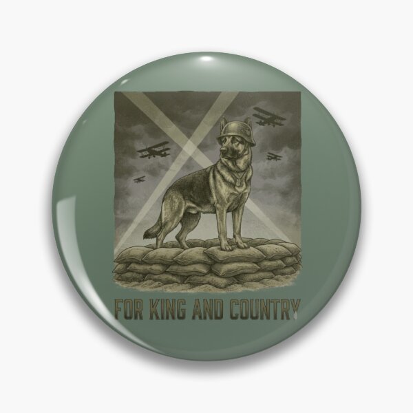 Item preview, For King and Country Funny WWII Movie Dog War Epic German Shepherd Lover Gift designed and sold by FurRealStudioCo.