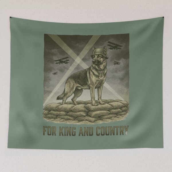 Item preview, For King and Country Funny WWII Movie Dog War Epic German Shepherd Lover Gift designed and sold by FurRealStudioCo.