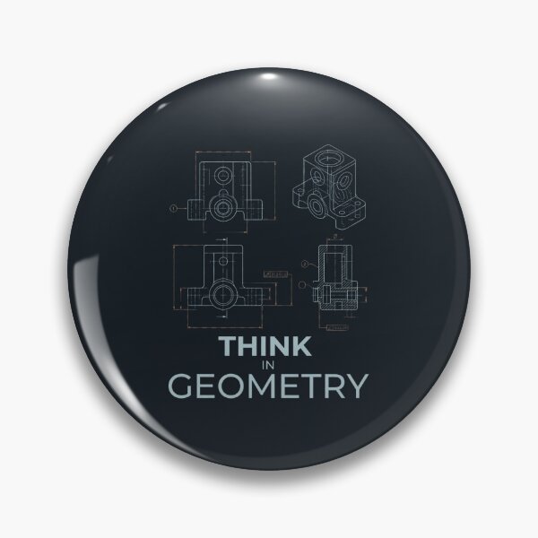 Item preview, Think In Geometry Technical Engineering Drawing designed and sold by Amr Darwish Graphic designer.