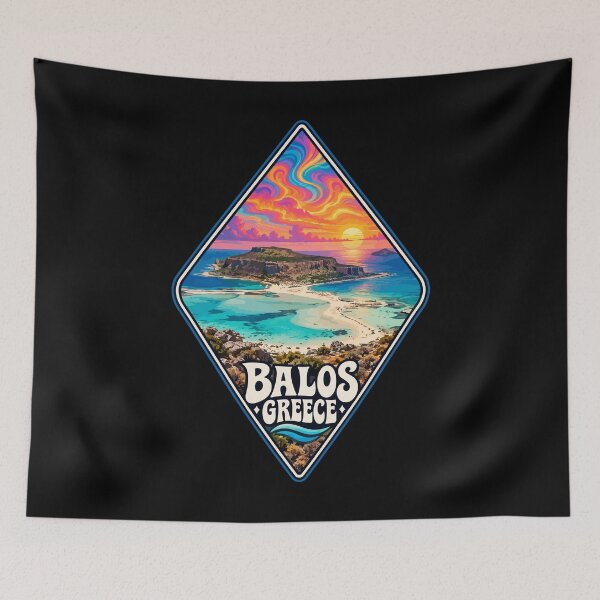 Item preview, Balos Lagoon Crete Greece Travel Trippy designed and sold by TomFrontierArt.