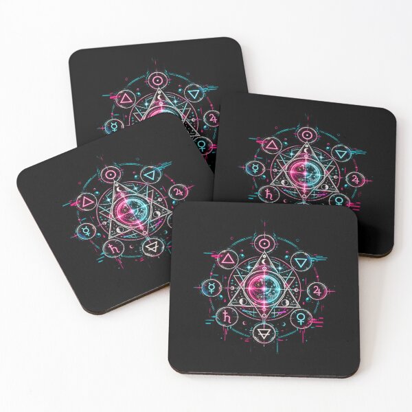 Item preview, Alchemical Symbols – Cyber Occult Transmutation Sigil designed and sold by JupiterGlitchEmpire.