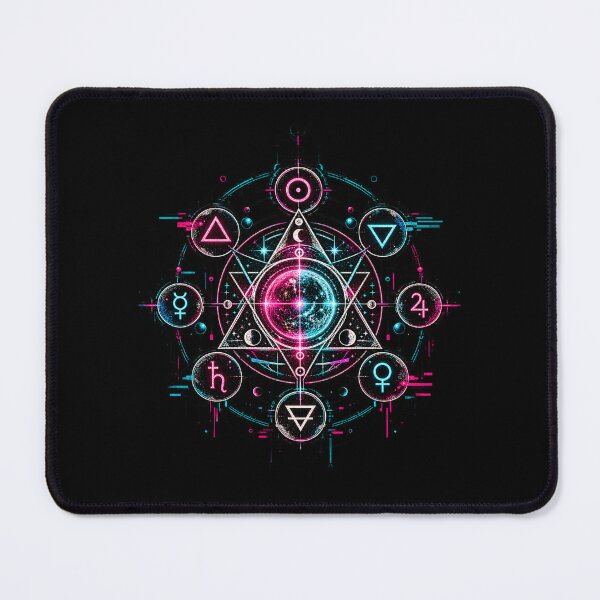 Item preview, Alchemical Symbols – Cyber Occult Transmutation Sigil designed and sold by JupiterGlitchEmpire.