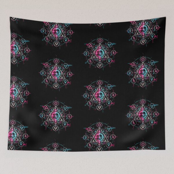 Item preview, Alchemical Symbols – Cyber Occult Transmutation Sigil designed and sold by JupiterGlitchEmpire.