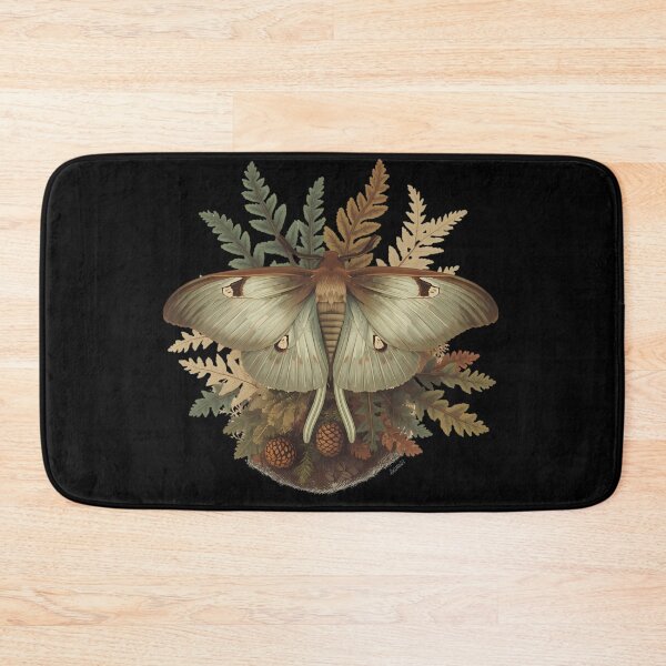 Item preview, Vintage Luna Moth on Ferns Dark Cottagecore Botanical designed and sold by Youram.