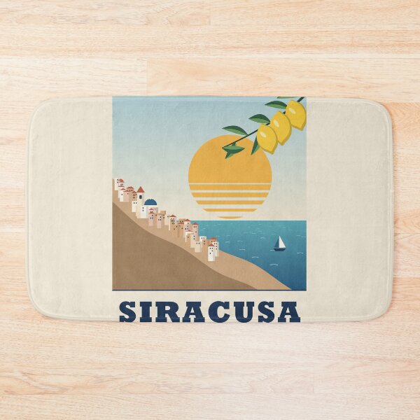 Item preview, Siracusa Ortigia Sicily Retro Travel Poster designed and sold by ChromaLens.