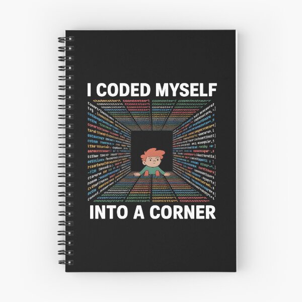 Item preview, I Coded Myself into a Corner – Funny Programmer AI Humor Design designed and sold by Jollys-ArtShop.
