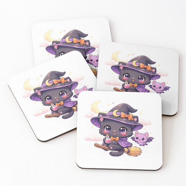 Item preview, Pastel Witch Broom Cat designed and sold by Sommium .