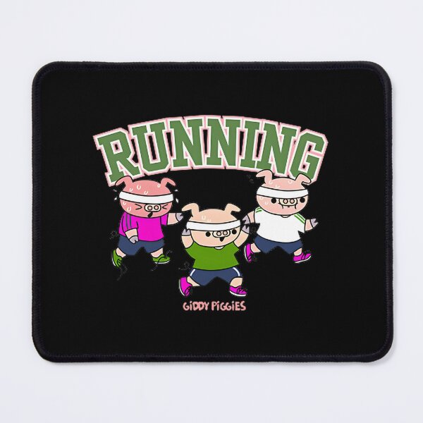 Item preview, Cute Giddy Piggies Running Playfully Illustration Design designed and sold by Asterisko.