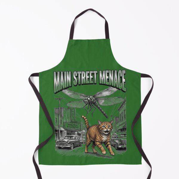 Item preview, Main Street Menace Funny Giant Bug Movie Cat Atomic Age B-Movie Lover Gift designed and sold by FurRealStudioCo.