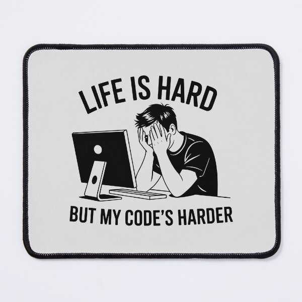 Artikelvorschau, Das Leben ist hart, aber mein Code ist noch härter – Lustiger Programmiererhumor entworfen und verkauft von Jollys-ArtShop.