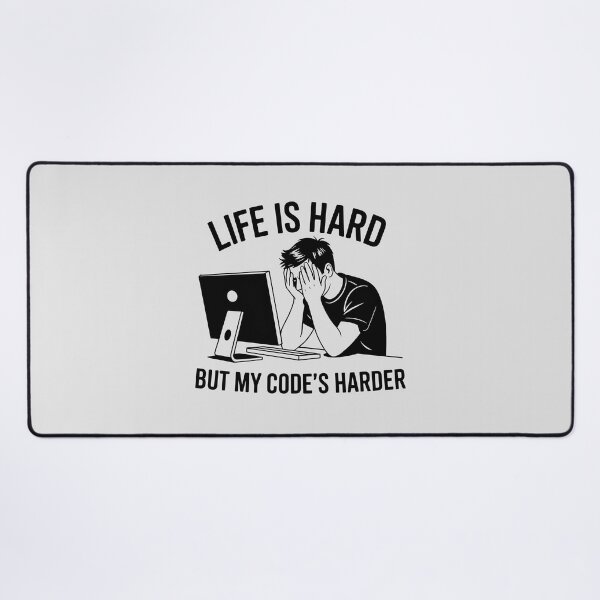 Artikelvorschau, Das Leben ist hart, aber mein Code ist noch härter – Lustiger Programmiererhumor entworfen und verkauft von Jollys-ArtShop.
