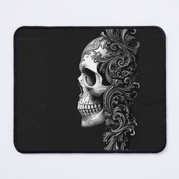 Item preview, Ornate Gothic Filigree Skull Line Art designed and sold by DKSH1234.