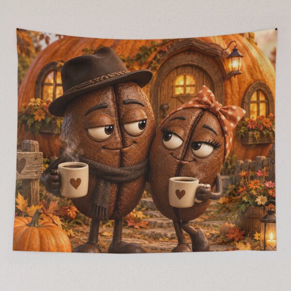 Item preview, An autumn coffee date. designed and sold by Elektra9.