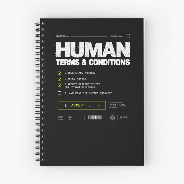 Item preview, Human Terms and Conditions Gifts designed and sold by BernsteinDGT.