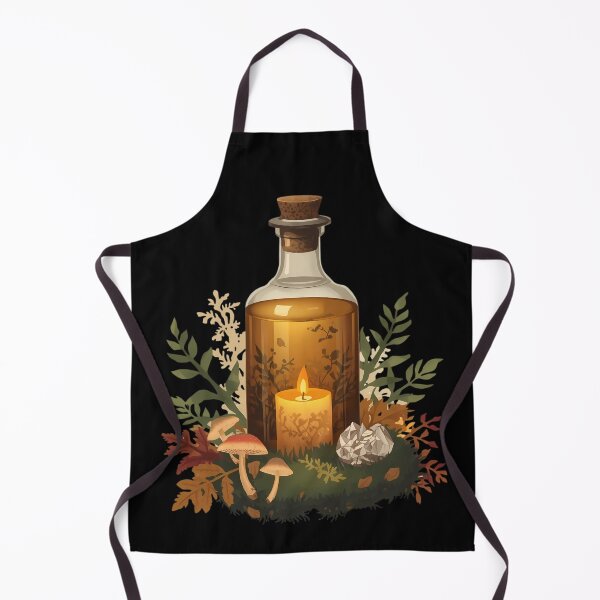 Item preview, Glowing Potion Bottle Moss Crystals Dark Cottagecore Witchy designed and sold by Youram.