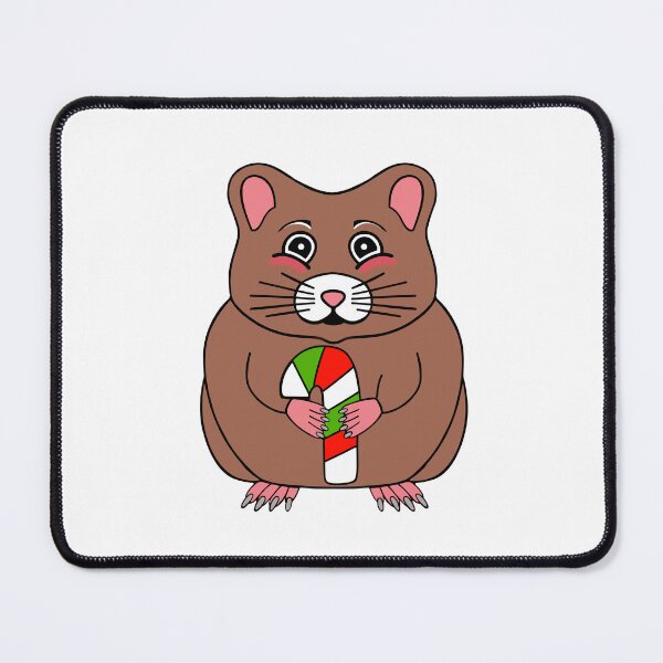 Item preview, Candy Cane Hamster designed and sold by Sartoris Art.