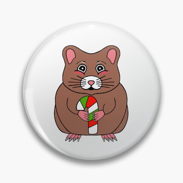 Item preview, Candy Cane Hamster designed and sold by Sartoris Art.