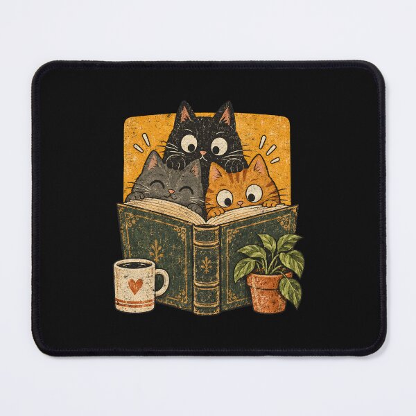 Item preview, Book Club Cats – Cozy Reading Companions designed and sold by AwesomeBeyondLimits.