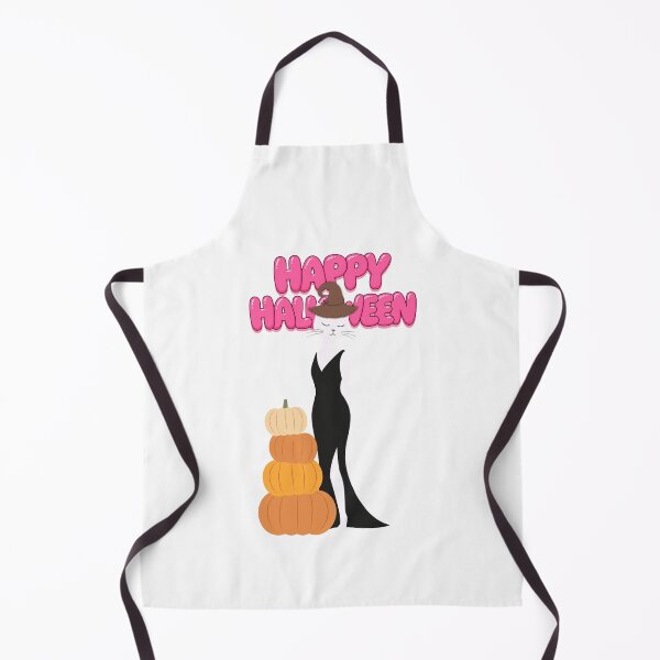 Item preview, Chic Witch Cat Happy Halloween Pumpkins designed and sold by Inka Moon Design.