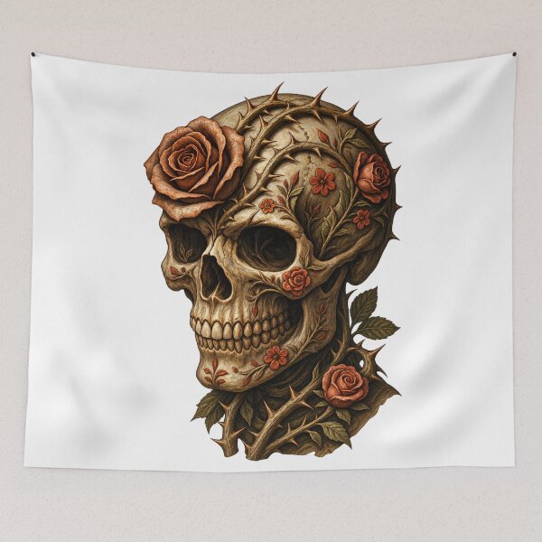 Item preview, Thorns & Roses | Gothic Skull Clip Art designed and sold by Whatever Works.